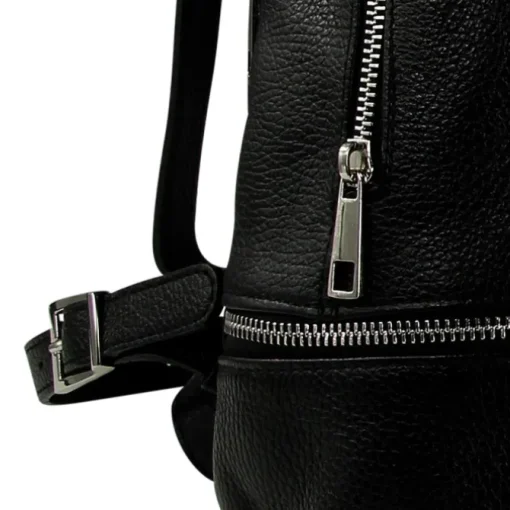 Toscanto Damen Cityrucksack Leder Tasche schwarz OTT612RS