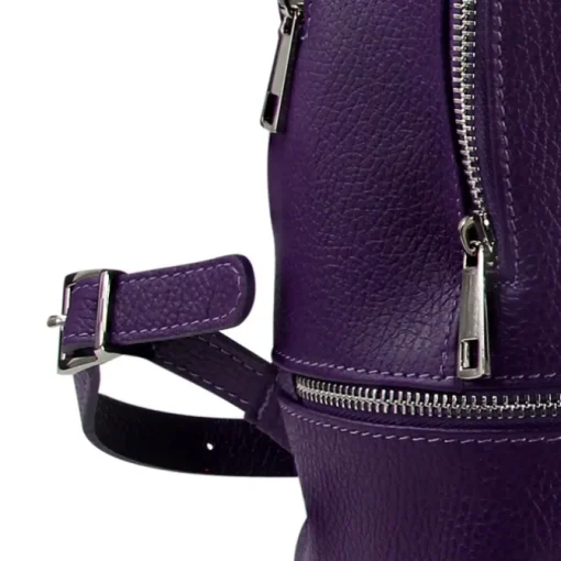Toscanto Damen Cityrucksack Leder Tasche lila OTT612RV