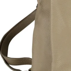 Toscanto Damen Cityrucksack Leder Tasche taupe beige OTT610RI