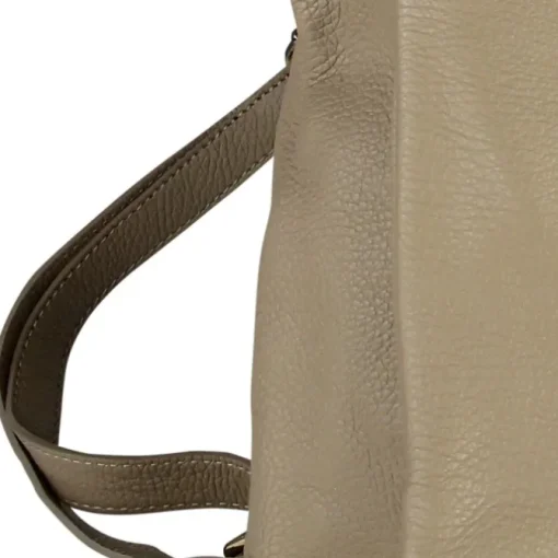 Toscanto Damen Cityrucksack Leder Tasche taupe beige OTT610RI