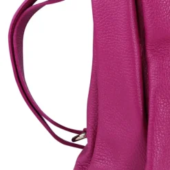 Toscanto Damen Cityrucksack Leder Tasche fuchsia pink OTT610RP
