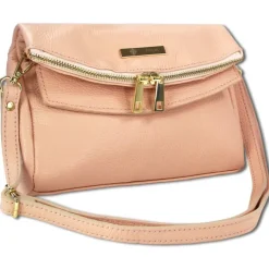 Toscanto Damen Clutch Leder Tasche rosa OTT803SA