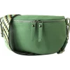 Toscanto Damen Gürteltasche Leder Tasche grün OTT807BL