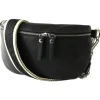 Toscanto Damen Gürteltasche Leder Tasche schwarz OTT807BS