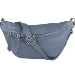 Toscanto Damen Gürteltasche Leder Tasche blau OTT820BF