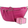 Toscanto Damen Gürteltasche Leder Tasche pink OTT821BP