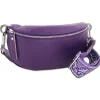Toscanto Damen Gürteltasche Leder Tasche lila/violett OTTM808GV