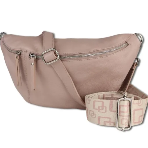 Toscanto Damen Gürteltasche Leder Tasche rosa OTT821BA