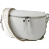 Toscanto Damen Gürteltasche Leder Tasche weiß OTT807BW