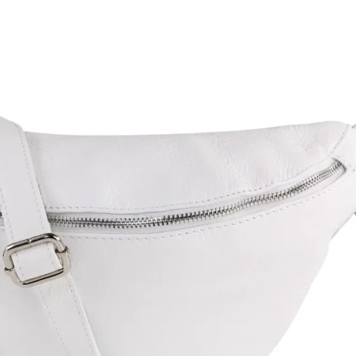 Toscanto Damen Gürteltasche Leder Tasche weiß OTT820BW