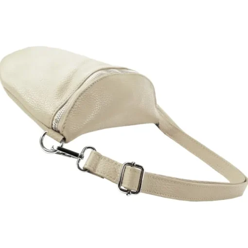 Toscanto Damen Gürteltasche Leder Tasche beige OTT825BI