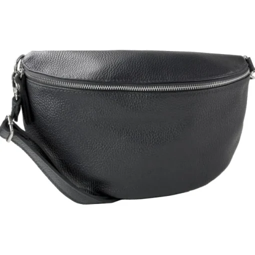 Toscanto Damen Gürteltasche Leder Tasche schwarz OTT825BS