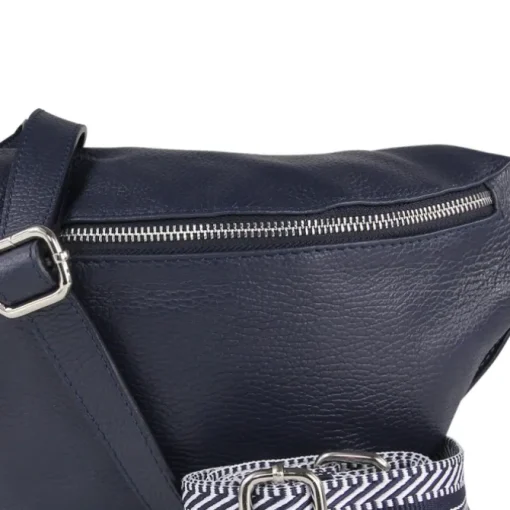 Toscanto Damen Gürteltasche Leder Tasche dunkelblau OTT821BB