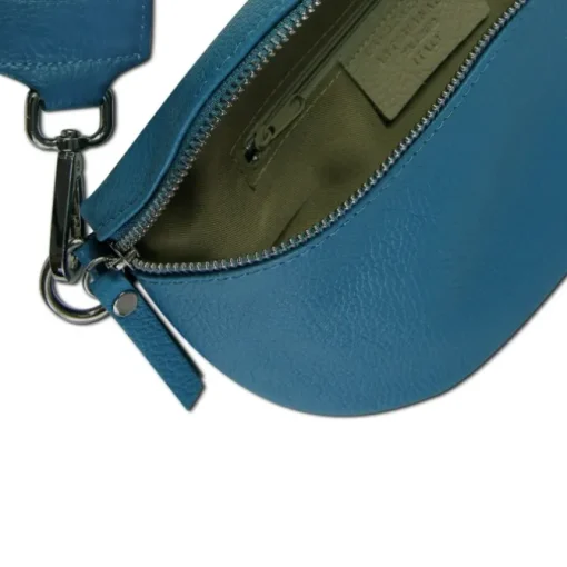 Toscanto Damen Gürteltasche Leder Tasche blau OTT807BF