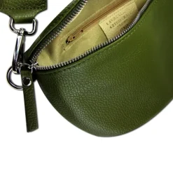 Toscanto Damen Gürteltasche Leder Tasche grün OTT807BG