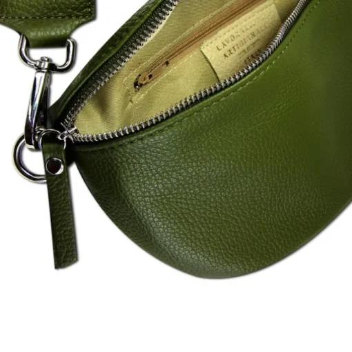 Toscanto Damen Gürteltasche Leder Tasche grün OTT807BG
