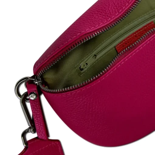 Toscanto Damen Gürteltasche Leder Tasche pink OTT807BP