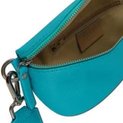 Toscanto Damen Gürteltasche Leder Tasche türkis OTT807BT