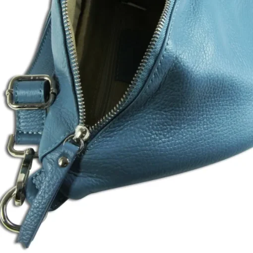 Toscanto Damen Gürteltasche Leder Tasche blau OTT820BF