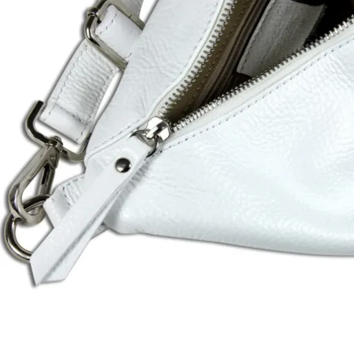 Toscanto Damen Gürteltasche Leder Tasche weiß OTT820BW