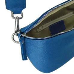 Toscanto Damen Gürteltasche Leder Tasche blau OTT807BM