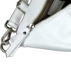 Toscanto Damen Gürteltasche Leder Tasche weiß OTT821BW