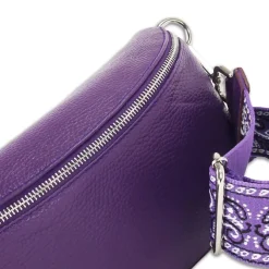 Toscanto Damen Gürteltasche Leder Tasche lila/violett OTTM808GV