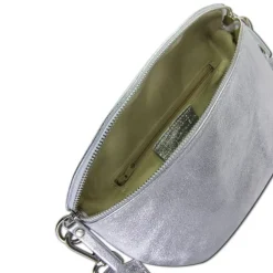 Toscanto Damen Gürteltasche Leder Tasche silber OTT807BJ