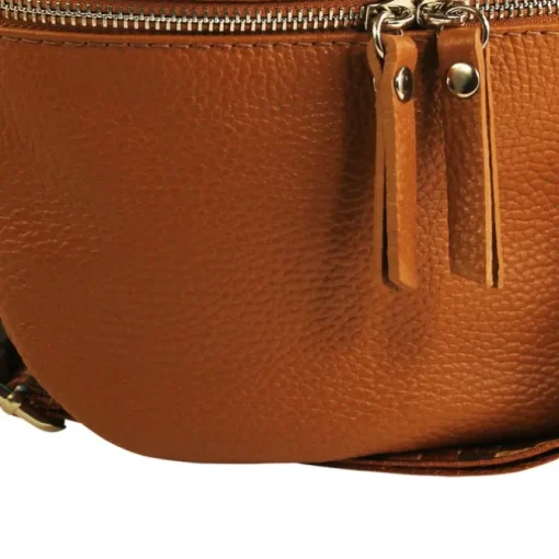 Toscanto Damen Gürteltasche Leder Tasche braun tan OTT807BC