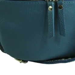 Toscanto Damen Gürteltasche Leder Tasche blau OTT807BF