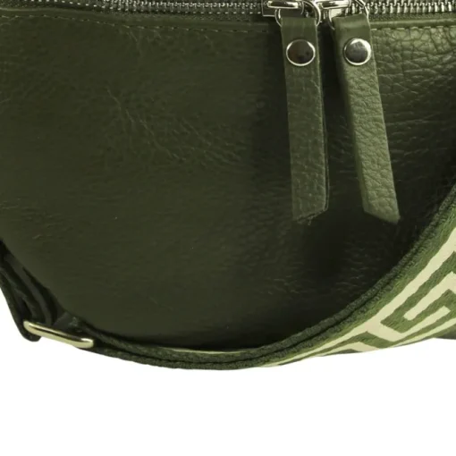 Toscanto Damen Gürteltasche Leder Tasche grün OTT807BG