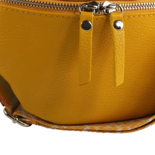 Toscanto Damen Gürteltasche Leder Tasche gelb OTT807BY