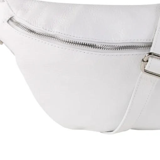 Toscanto Damen Gürteltasche Leder Tasche weiß OTT820BW