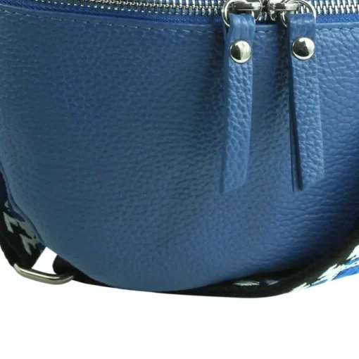 Toscanto Damen Gürteltasche Leder Tasche blau OTT807BM
