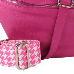 Toscanto Damen Gürteltasche Leder Tasche pink OTT821BP