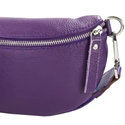 Toscanto Damen Gürteltasche Leder Tasche lila/violett OTTM808GV