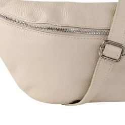 Toscanto Damen Gürteltasche Leder Tasche beige OTT820BI