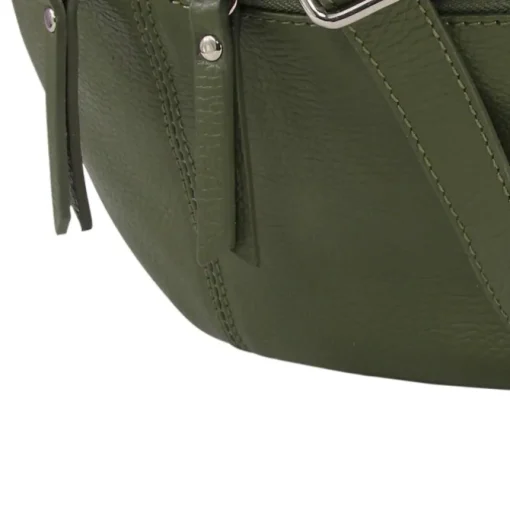 Toscanto Damen Gürteltasche Leder Tasche grün OTT820BG