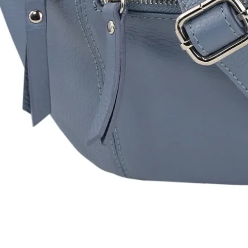 Toscanto Damen Gürteltasche Leder Tasche blau OTT820BF