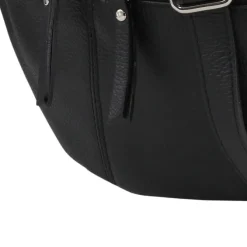 Toscanto Damen Gürteltasche Leder Tasche schwarz OTT820BS