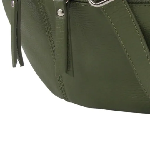 Toscanto Damen Gürteltasche Leder Tasche grün OTT821BG