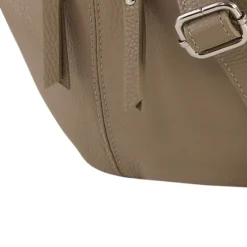 Toscanto Damen Gürteltasche Leder Tasche taupe beige OTT821BN