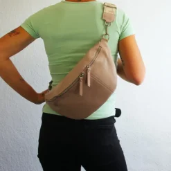 Toscanto Damen Gürteltasche Leder Tasche rosa OTT821BA