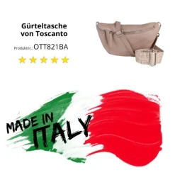 Toscanto Damen Gürteltasche Leder Tasche rosa OTT821BA