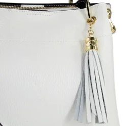 Toscanto Damen Handtasche Leder Tasche weiß OTT157UW