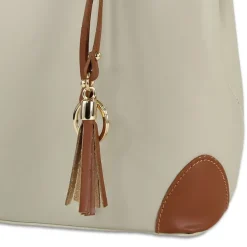 Toscanto Damen Handtasche Leder Tasche beige tan OTT156HC