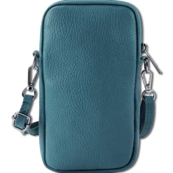 Toscanto Damen Handtasche Leder Tasche hellblau OTT827SH