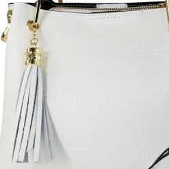 Toscanto Damen Handtasche Leder Tasche weiß OTT157UW