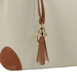 Toscanto Damen Handtasche Leder Tasche beige tan OTT156HC