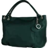 Toscanto Damen Henkeltasche Leder Tasche türkis OTT128ST